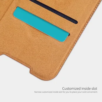 Za Xiaomi Poco X3 NFC Primeru Nillkin Qin Luksuznega Usnja Knjiga Denarnice Zaščitna torbica za Xiaomi Poco X3 NFC Dobre Kakovosti Usnja