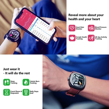 Zeblaze Hibridni 2 Smartwatch Srčni utrip 50M Nepremočljiva 0.96