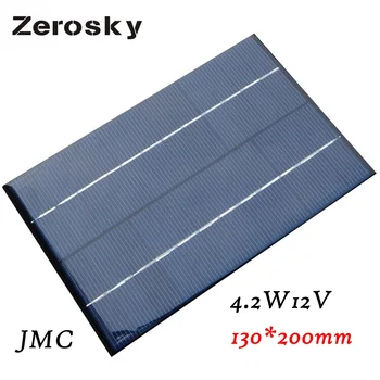 Zerosky Visoke Kakovosti 6V 4,5 W 520mAh Monokristalne silicijeve Mini Sončne celice, Modula Celic Za Lahka Baterija 165x165mm