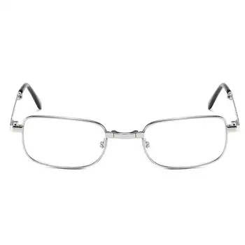 Zložljivi Obravnavi Očala Moških Kovinski Pravokotnik Očala Okvirji Kristalno Optika Objektiv Ženske Spektakel Z ohišjem, ki je VANLOOK 2020