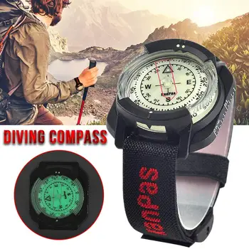 Zunanji Kompas Gledanje Visoko Strokovno Natančnost Kompasa Nepremočljiva Navigator Digitalne Ure Scuba Za Plavanje 60 M