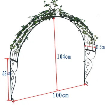 Zunanji lok cvet rack Evropske obokan vrtnarjenje rastlin plezanje okvir mreža vrt železo