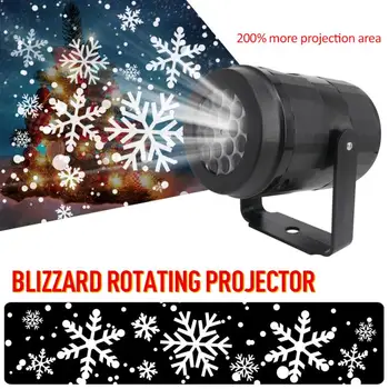 Zunanji Novo Leto, Božič Snežinka Lasersko Svetlobo Sneženja Projektor Premaknete Sneg Notranji Vrt Lasersko Projekcijo, Luči, LED Žarnice