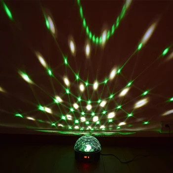 Zvok Vključen Obračanje Disco Luči Žogo Barve Pisane Glasbene LED Fazi Lučke Za Božič Doma KTV Božič Poroko