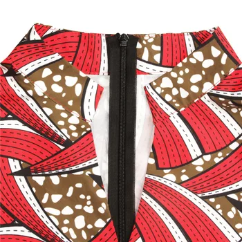 Ženska Afriške Ankara Print Maxi Obleko Tradicionalnih Priložnostne Obleke Obleko 2021 Moda Lotus Rokav V Vratu Afriške Ženske Obleke