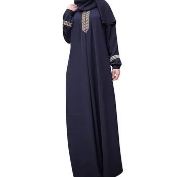 Ženske Plus Velikost Tiskanja Abaya Jilbab Muslimansko Obleko Maxi Priložnostne tam kaftan Dolgo Obleko islamska oblačila caftan marocain abaya turčija