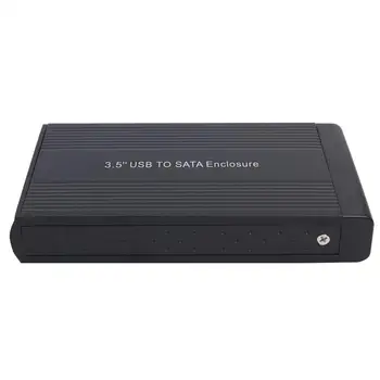 035LSU-EU Trdi Disk v Polje 3,5-palčni USB2.0 do SATA Aluminij Zlitine z Visoko Svetlo Modra LED Indikator Zunanjo Podporo 6TB HDD Primeru