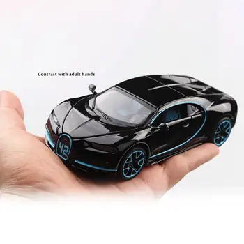 1:32 Simulacije Bugatti Chiron Zbirka Model Zlitine Avtomobilov Igrača Diecast Kovinski Avto Igrače Za Odrasle, Otroke S Svetlobo, Zvokom
