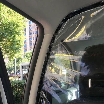 1.4x1.8m/1.4x2m Avto Izolacije Zavese Zaprti Taxi Cab Particijo Zaslon Film In Anti-spittle Anti-kapljice