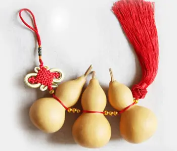 1 Niz Naravnih Gourds Gourd Darilo Feng Shui Blagoslov, Srečo Ornament Obesek Obrti Prop Boutique Ornament
