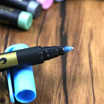 10 Barv DIY Akril Marker Nepremočljiva Stalno Slikar Pero Označevalnik Deluje na Večini Površin Art Design Šolske Potrebščine