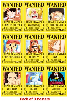 10 KOS/VELIKO ENEM KOSU Želel Plakati Najnovejši Anime Plakat ONEPIECE Luffy Ace Jinbe predstavnica nami-ja Chopper Robin Zoro Sanji Usopp Franky Igrače