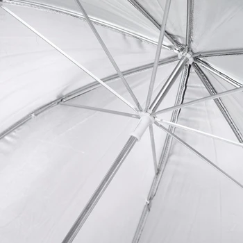102 cm/40inch studio Fotografijo Strobe Flash svetlobe reflektorja Črna Srebrna mehko dežnik