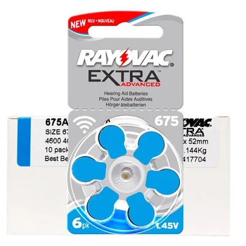 10card (60PCS) Rayovac Extra High Performance Cink-Zrak 1.45 V 10/A10/PR70 .13 A13 P13 PR48 .312/A312/PR41Hearing Pomoči Baterije