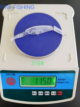 10pcs 130 mm za 11,5 g Prazno vab unpainted fishing lure prazno pisanec vabe vaba telo 318