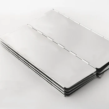 10x Plošče Veter Ter Zložljiva Zunanja Oprema za Taborjenje Piknik Vetrobransko steklo Windsn
