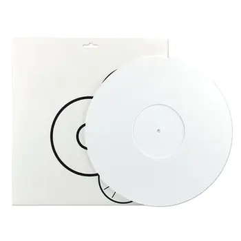 12 Inch 3 MM Bela Akril Snemanje Pad Anti-statični LP Vinyl Mat Slipmat za Gramofon Phonograph Dodatki