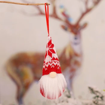 12 Kos Božični Okraski Ročno Švedski Tomte Palčki Plišastih Skandinavskih Santa Božič Visi Drevo Okraski Na Debelo X2