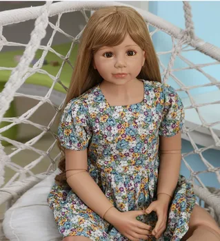 120 CM pravi baby Original Mojstrovina Lutka malčka princesa baby girl 3-4years staro obleko model žogo spojen za celotno telo