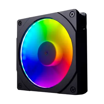 120 mm/140mm RGB Barvna LED Rainbow Barva Ventilator Halo Zaslonke za 12/14 cm Fan Sinhroni Matično ploščo za Nadzor Svetlobe