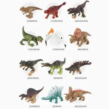 12pcs/veliko Serijo Mini Dinozaver Model otrokove Izobraževalne Igrače Srčkan Simulacije Živali Majhne Številke Za Fanta, Darilo za Igrače Za Otroke