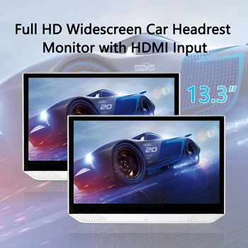 13.3-inch Android 7.1 avto vzglavnik Monitor 1080P HD zaslon na dotik, WIFI, Bluetooth Avto zaslon HDMI USB ultra-tanek MP5 predvajalnik videa