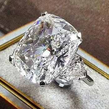14K Zlato Poroko diamantni Prstan za Ženske anillos Bela Topaz Nakit Bague Gemstone Bizuteria 14K zlato nakit prstan polje Bizuteria