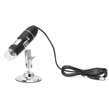 1600X USB Digitalni Mikroskop Fotoaparat 8LED Lupo Endoskop z Držite Stojalo