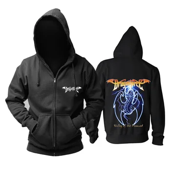 17 modelov Dragonforce Guitar hero in Rock hoodies shell jakno znamke punk Zadrgo Majica težkih kovin skateboard sudadera flis