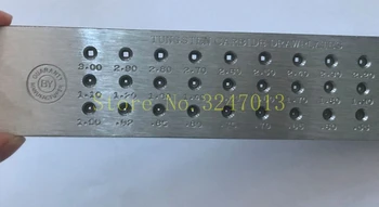 1PC 30hole 0.5-3.0 mm KVADRATNI Nakit za Risanje Plošče Volframov Karbid Drawplate