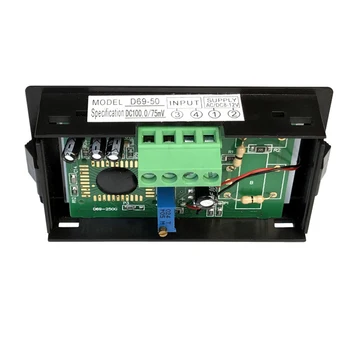 1pcs DC 0-500A Ampermeter Trenutno Amper Meter Modra LED Digitalni Zaslon Ampermeter Napaja z AC/DC 8-12V