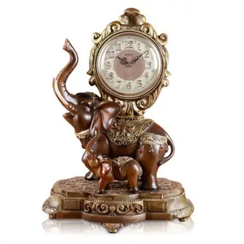 1PCS Evropski stil ura postelji slon ura zvonec ura modna izklop desk postelji ura LU606516