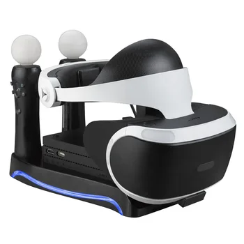 1Pcs za PS4 VR PS Move Igra Blazine Krmilniki Igra Dodatki Blazinice Polnjenje Dock Postajo Stojalo Nosilec z LED Indikator