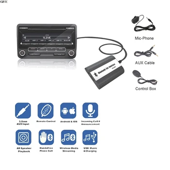 1Set Prostoročno Avto Bluetooth Kompleti MP3 AUX Adapter Vmesnik Za Renault Clio in Megane Scenic Laguna