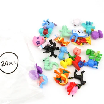 2,5 cm-3 cm, POKEMON številke 144 različnih stilov 24pieces/vrečko nove lutke akcijska figura, igrače za carta pokemones zbirateljske lutke