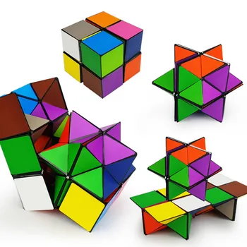 2 v 1 yoshimoto kocka magic cube neskončno kocka igrača se sprostite puzzel, ki je igra za otroke, odrasle EOS Dvojna Zvezda Flexicube