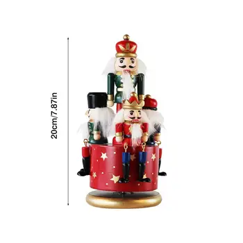 20 cm Nutcracker Vojak Music Box Lutkovno Dekor Božični Okraski, Obeski Namizje Okraski Božično Darilo
