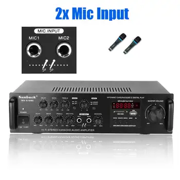 2000W Doma Amplificador HIFI 5 CH Audio Ojačevalnik za Domači Kino Ojačevalec Audio Podpora FM, USB, SD/Daljinski upravljalnik