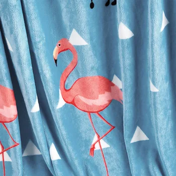 200x230cm Toplo Mehko Mornarsko Modro Odejo Risanka Flamingo Odeje za Postelje Kavč Kavč Postelja Kritje Siva, Tanka Odeja za Otroke