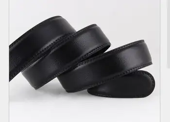2017 usnje moda Samodejno poslovnih belt sponke moških 3,5 cm črna rjava telesna dolžina 130 cm širok človek pasu pribor 140