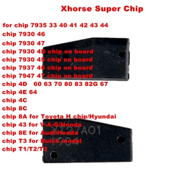 2019 najnovejši Xhorse VVDI Super Čipa Transponder za ID46/40/43/4D/8C/8A/T3/47/41/42/45/ID46 za VVDI2 VVDI /Mini Ključno Orodje