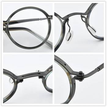 2020 blagovne Znamke krog blagovne Znamke titana očal okvir moških kratkovidnost optičnih očal okvir ženske oči očala okvirji za moške okviri za očala