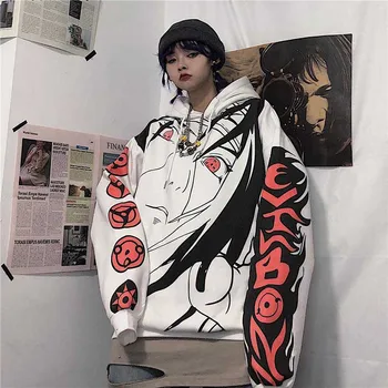 2020 Jeseni, pozimi Anime Naruto Uchiha Itachi Sharingan Tiskanja hoodies Priložnostne zgostitev toplem puloverju hooded majica ženske moški