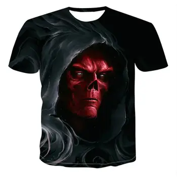 2020 Mens Lobanje T srajce punk stil lobanje 3Dt - majice Moške Vrhovi Hip hop 3d tiskanja lobanje punisher T-shirt