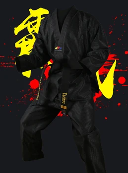2020 New Visoke Kakovosti Black Taekwondo Enotno Odraslih Moških in Žensk Enotno Vezene Taekwondo Enotno Kitajski Slog Obleko