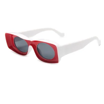 2020 Nov Kvadratni Hip Hop sončna Očala Ženske Moški Modni Smešno Očala za Sonce Unisex Edinstven Ovalni Barvna Očala Gafas UV400