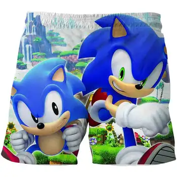 2020 NOVEGA Filma sonic hedgehog otroške hlače Fant/dekle, otroci Priložnostne Hlače poliester kratke hlače 4T-14T poletje vroče prodaje
