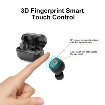 2020 Novo Brezžično Čepkov Touch Kontrole TWS Bluetooth 5.0 HI-fi Slušalke 3D Stereo Brezžična Čepkov Igra Slušalke Z Mikrofonom