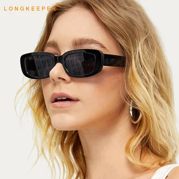 2020 Pravokotnik Sončna Očala Ženske Trendy Letnik Majhne Ozke Kvadratnih Sončna Očala Blagovne Znamke Design Ženska Očala Potovanja Oculos De Sol
