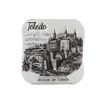 2020 Ustvarjalne Španija Potovanja Magnetni Spominki Hladilnik Toledo Ročno Poslikane 3D Smolo Hladilnik Magnet za Okras Kuhinje